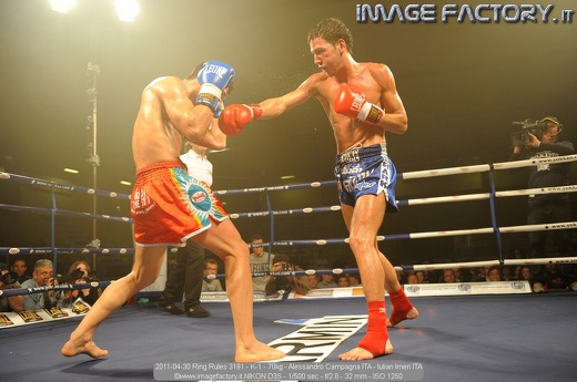 2011-04-30 Ring Rules 3191 - K-1 - 70kg - Alessandro Campagna ITA - Iulian Imeri ITA